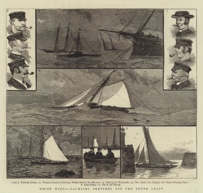 White Wings, Yachting Sketches off the South Coast by Joseph Nash